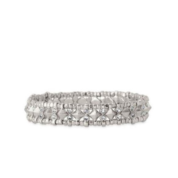 Stella & Dot Jewelry - Retired Arrison Silver Stretch Bracelet